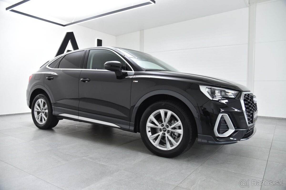 Audi Q3 Sportback 35 TDI S-Line S-tronic, LED, Virtual, Mŕtvy Uhol